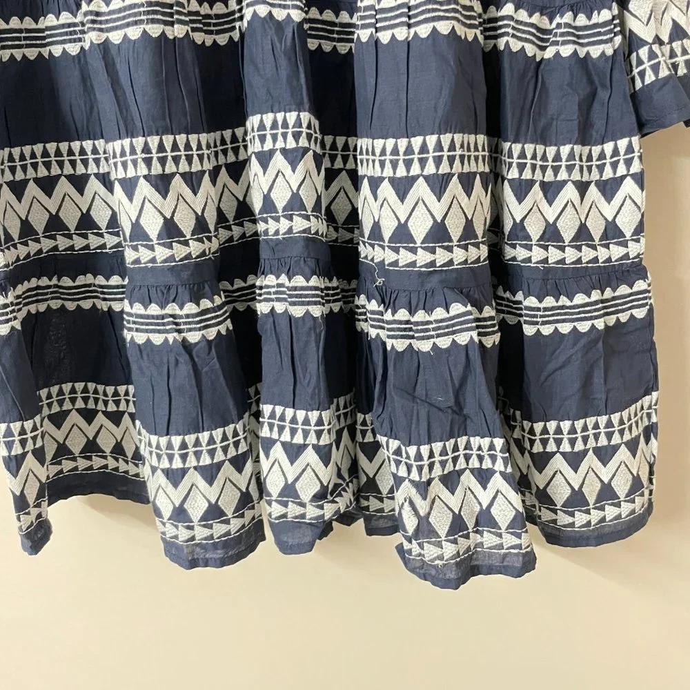A-line Embroidered Mini Dress - Picture 7 of 10